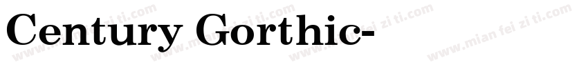 Century Gorthic字体转换